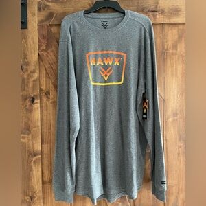 Hawx Work Gear Gray Long Sleeve Men's XLT Shirt‎ NWT UPF 30 Stain Resistant